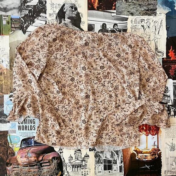 Vintage Floral Blouse Womens John Paul Richard - Picture 6 of 6